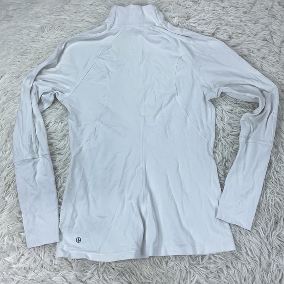Lululemon Brisk Running 1/2 Zip White - Picture 5 of 5